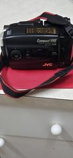JVC Compact VHS GR-AX200U Black 12x Hyper Optical Zoom Camcorder Untested