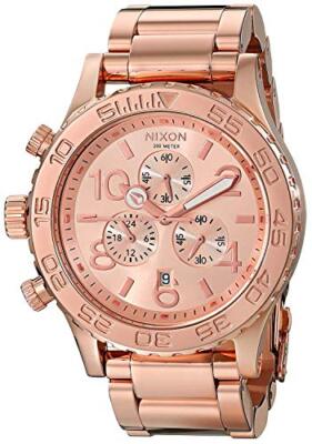 NIXON watch THE 42-20 CHRONO A037-897 pink gold ALL ROSE GOLD