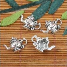 15pcs 15mm tibetan silver tone teapot design charms X0266