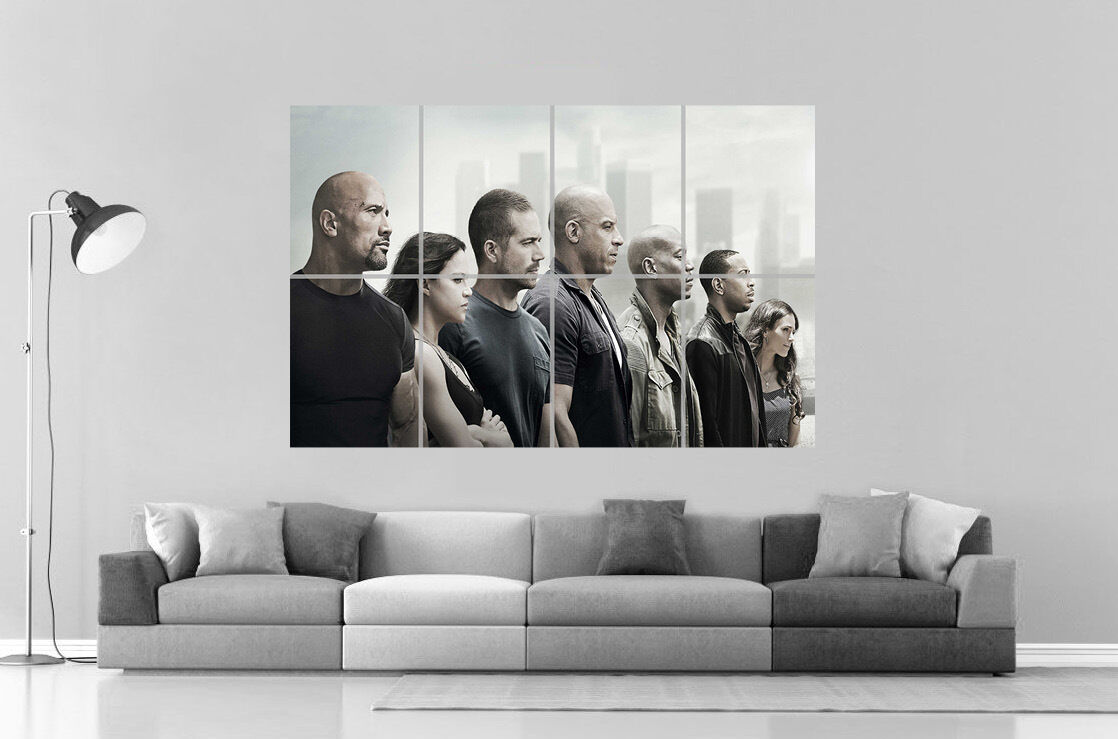 Fast and Furious 7 All Characters Wall Poster Great Format A0 Pr