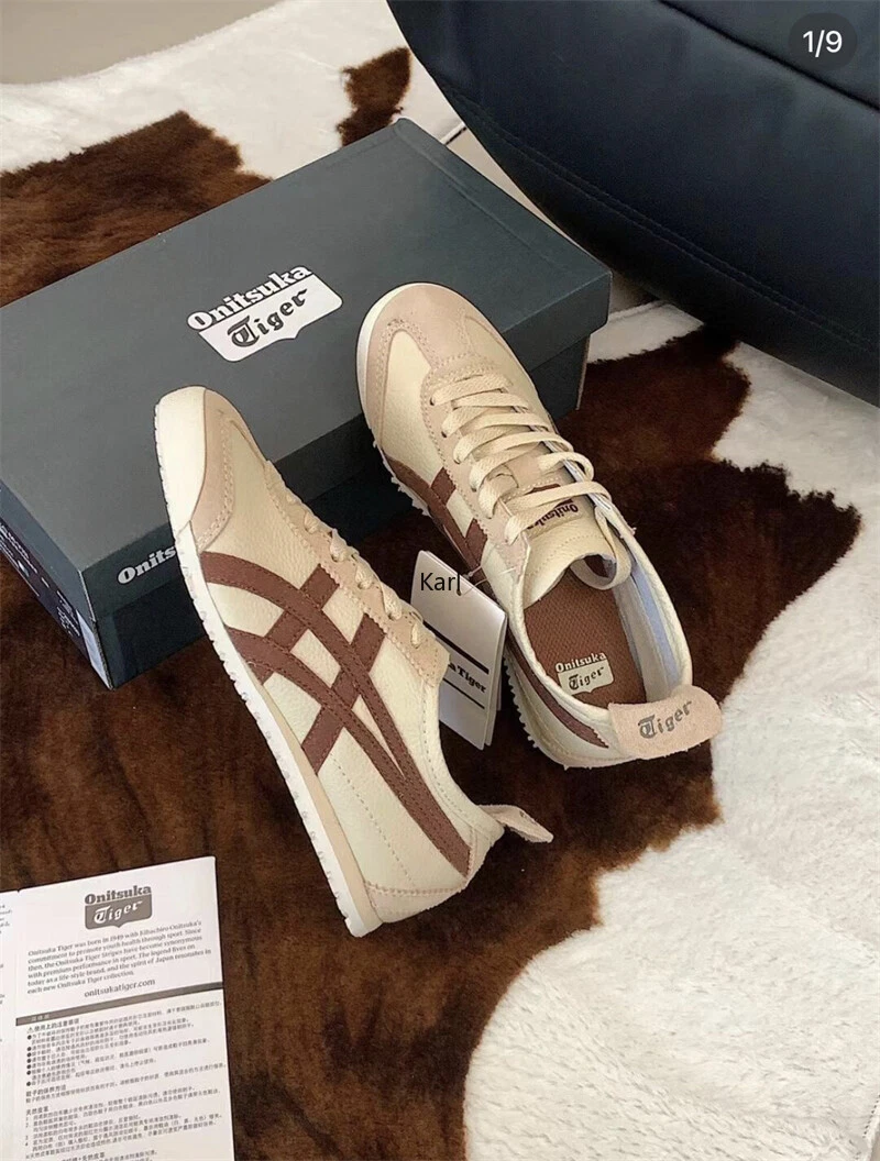 NEW Onitsuka Tiger Mexico 66 Beige Suede Brown new with box nice