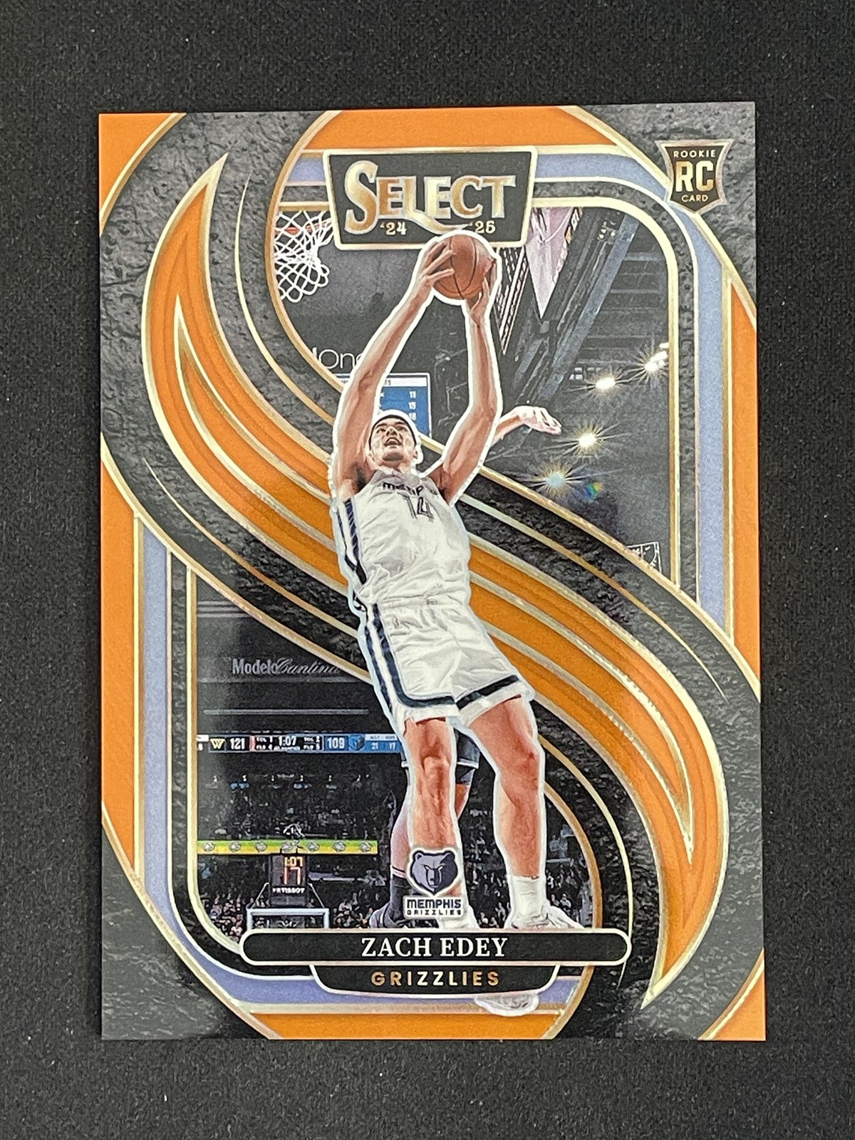 Zach Edey 2024-25 Panini Select  Orange Rookie Prizm 07/65 RC #192