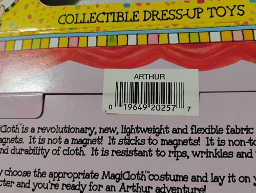 HTF NEW Vntg PBS Arthur Aardvark Magnetic Playset Dress Up Time 10 Costumes - Picture 7 of 7