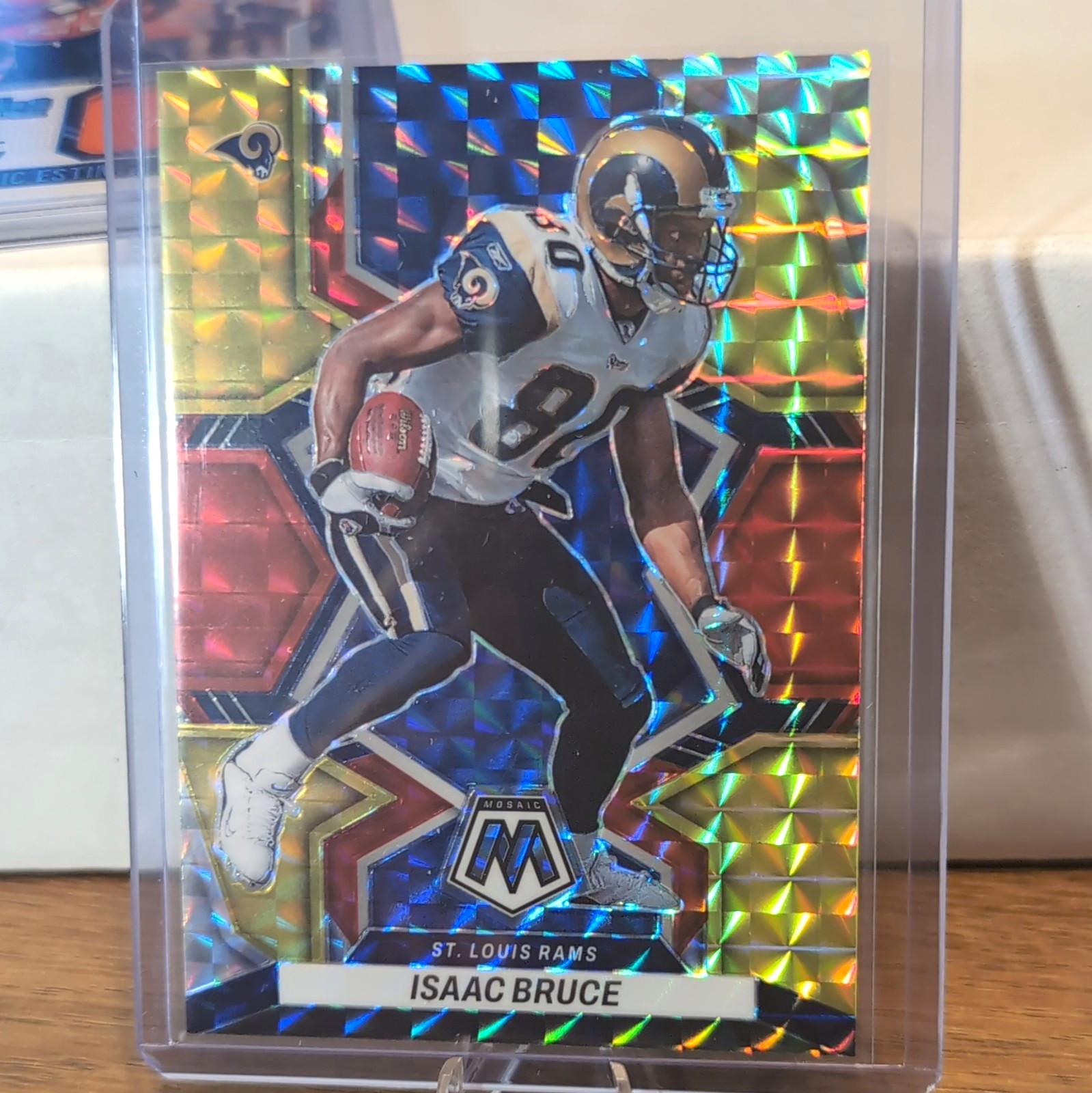 Panini 2022 Mosaic Football Isaac Bruce St. Louis Rams #242 Fusion R&Y /80