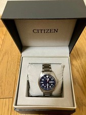 Citizen Promaster Land AT6080-53L Eco Drive Radio Titanium Blue Dial 20cm