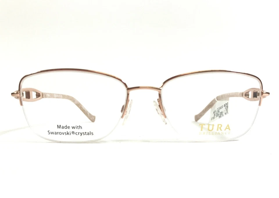 Monturas para gafas Tura Brilliance TE266 RGD oro rosa Swarovski 54-17-140 Foto 2 de 4