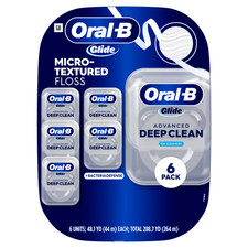 Oral-B Glide Bacteria Defense Advanced Floss 6 Pack Dental Floss New