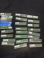 Lot Of 26 DDR1 DDR2 512mb, 1gb, 2gb Ram Vintage Mixed For Parts