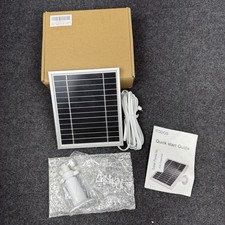 iTODOS IT0070 Solar Panel Charger for Arlo Essential Security Silver White