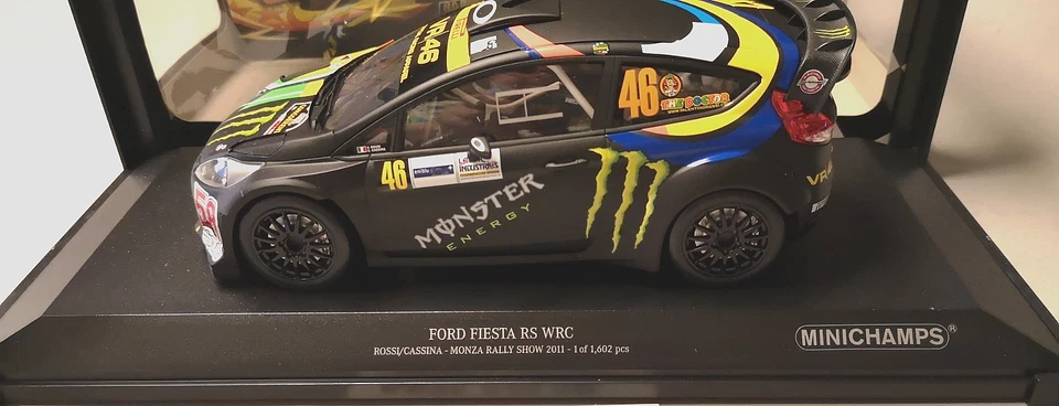 PMA MINICHAMPS 151110846 FORD FIESTA RALLY MONZA 2011 ROSSI 1/18 F1 SCALE MODEL - Immagine 3 di 3