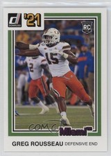 2021 Panini Chronicles Draft Picks Donruss Retro Pink Greg Rousseau #26 10ou