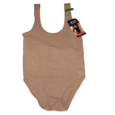 Maidenform Bodysuit Size Large Evening Blush Seamless Smoothing Snap Closure