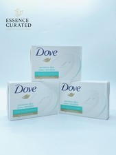 3  Dove Sensitive Skin Beauty Bars Hypoallergenic Fragrance Free Soap New Sealed