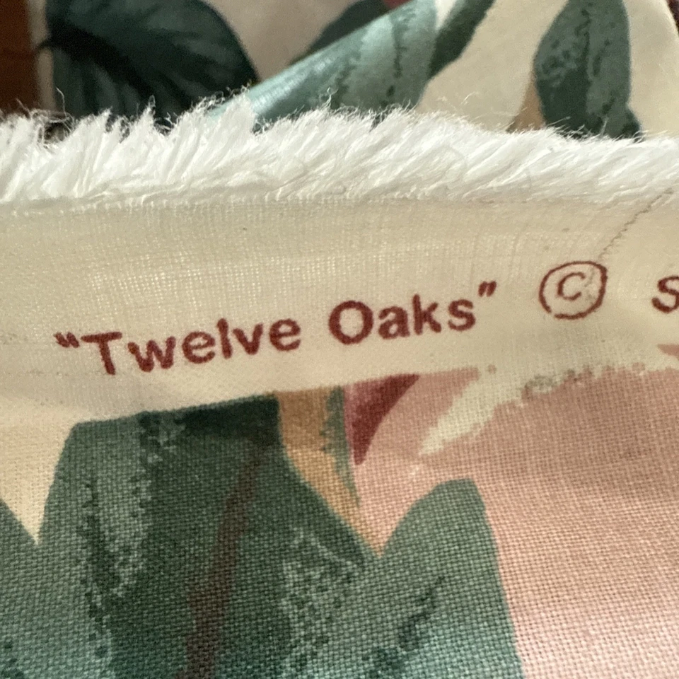 Vtg Waverly Southern Charm Collection "twelve Oaks " 4 Yards 56”W Sateen Fruit - Image 4 of 4