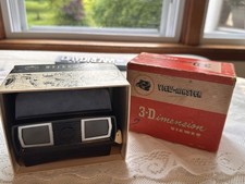 1950 s Model E Sawyer View-Master 3-D w/ Orig Box, Manual 3 Disneyland Reels