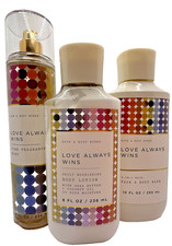 Bath Body Works Love Always Wins Mist, Body Wash Lotion Set of 3