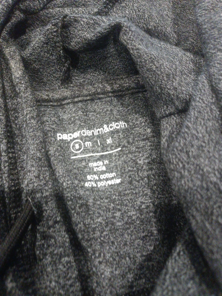 Sudadera con capucha gris pequeña Paper Denim And Cloth para hombre nueva sin etiquetas Foto 2 de 3