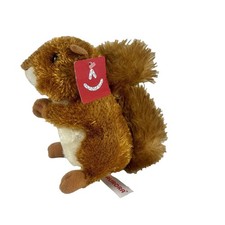 Aurora Nutsie Squirrel Plush Bushy Tailed Brown Squirrel Stuffed Animal 7" tall