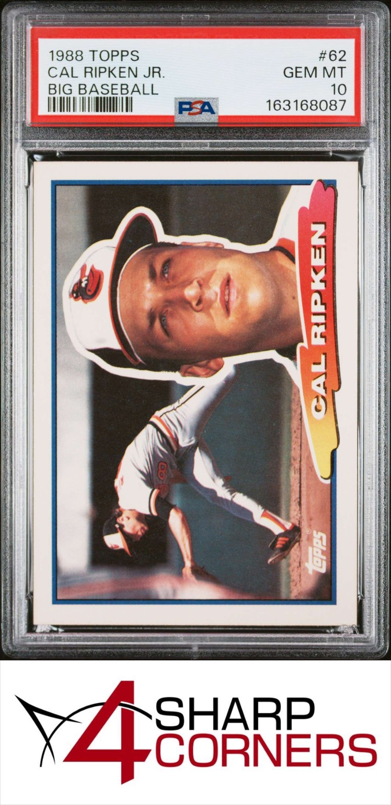 1988 TOPPS BIG BASEBALL #62 CAL RIPKEN JR. ORIOLES HOF PSA 10 view 1