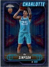 2024-25 Topps Chrome Sapphire #102 KJ Simpson