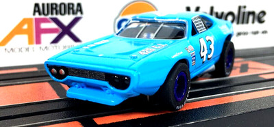 Ho Slot Cars, Plymouth Stock Car, Auto World/ AFX Type, Goodyear Tires, Perfect.