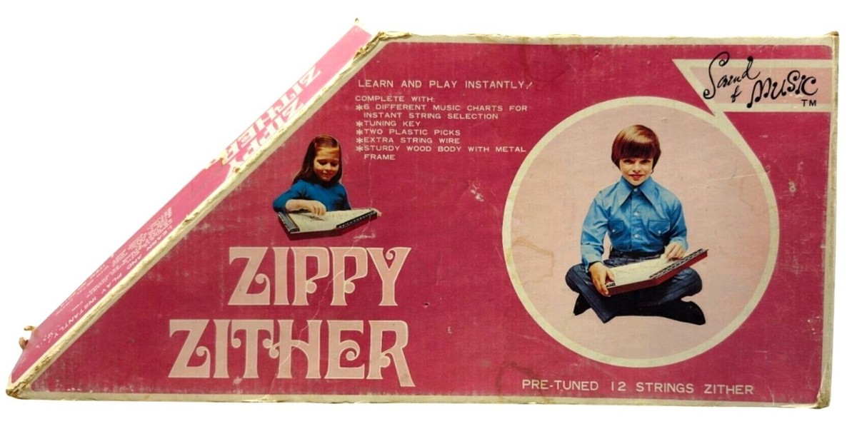Vintage Sound of Music Zippy Zither 12 Strings Musical Instrument