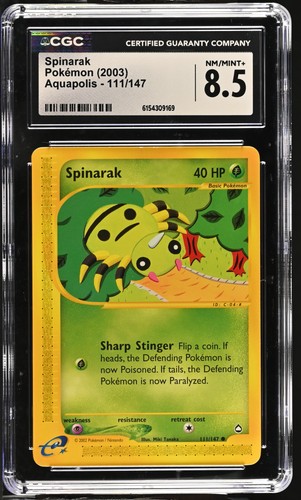 Spinarak graded CGC 8.5 for sale on eBay