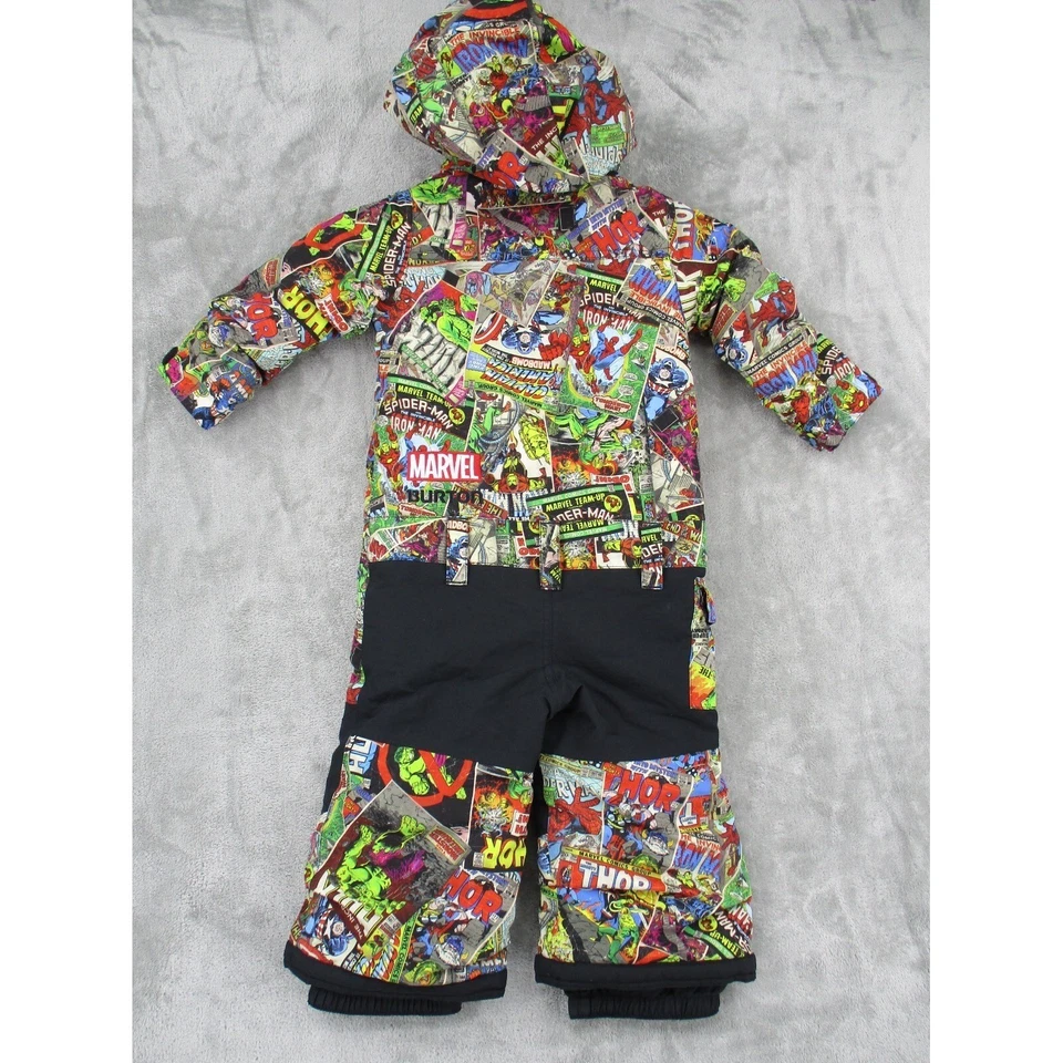 Marvel X Burton Traje de Nieve Niños 18-24 Meses Paseo en Seco Con Capucha Nieve Aislado Cremallera Foto 2 de 4