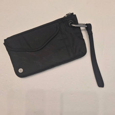 NWOT Athleta Black Coffee Clutch w/ Zippered Pouch & Multiple Pockets