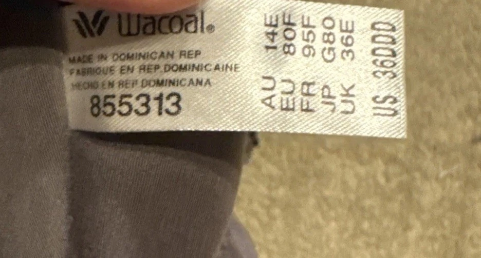 Wacoal Womens Perfect Primer Front-Close Underwire Bra 36DDD Light Lilac - Image 4 of 4