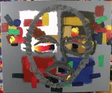  Subdivisions into singularity, acrylic painting, 24 x 20