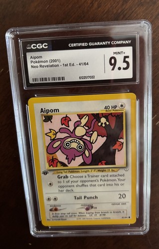 Aipom (1st Edition) graded CGC 9.5 for sale on eBay
