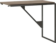Bush Furniture Refinery 37W Desk Return in Rustic Gray