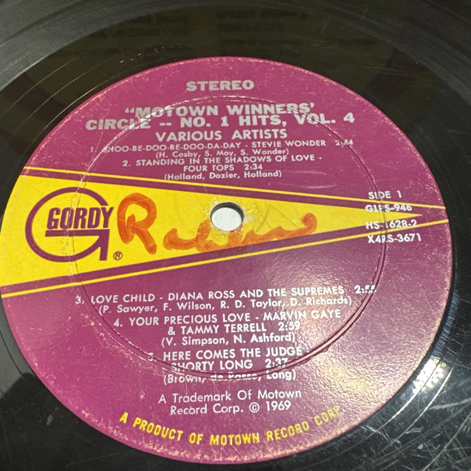 MOTOWN WINNERS’ CIRCLE NUMBER 1 HITS VOLUME 4 VINYL  LP Foto 4 de 4