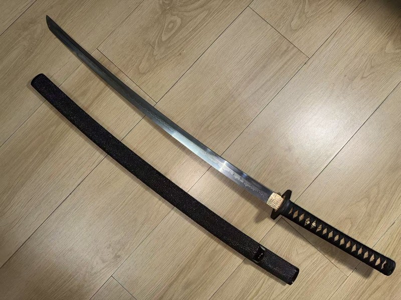 Japanese Sword Nihontou Katana Gendaito Signed Shinbo Yoshiharu in Koshirae