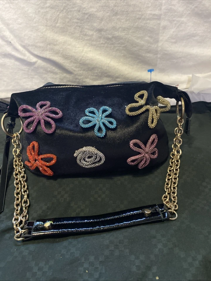 Bolso de Hombro Betsey Johnson Embellecido Doodle Bug Y2K Foto 4 de 4