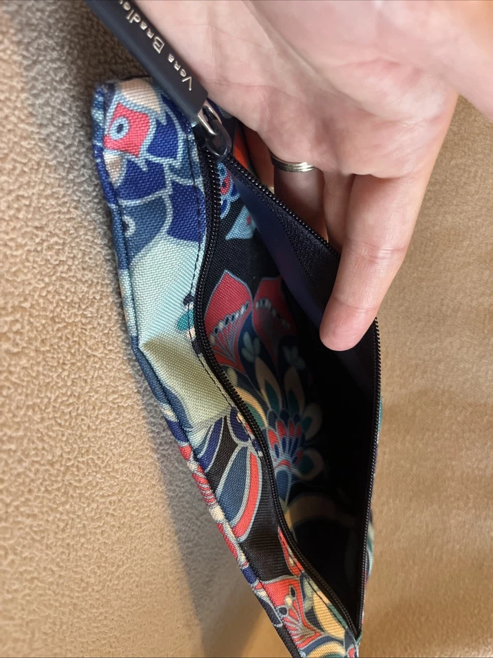 Vera Bradley Lighten Up Double Zip Pencil Pouch in Lotus Flower Swirl - Image 4 of 4