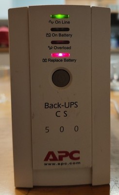 APC BK500EI 500EI BACK UPS CS 500  USV - EU 220-240V - Weiß - OHNE AKKU
