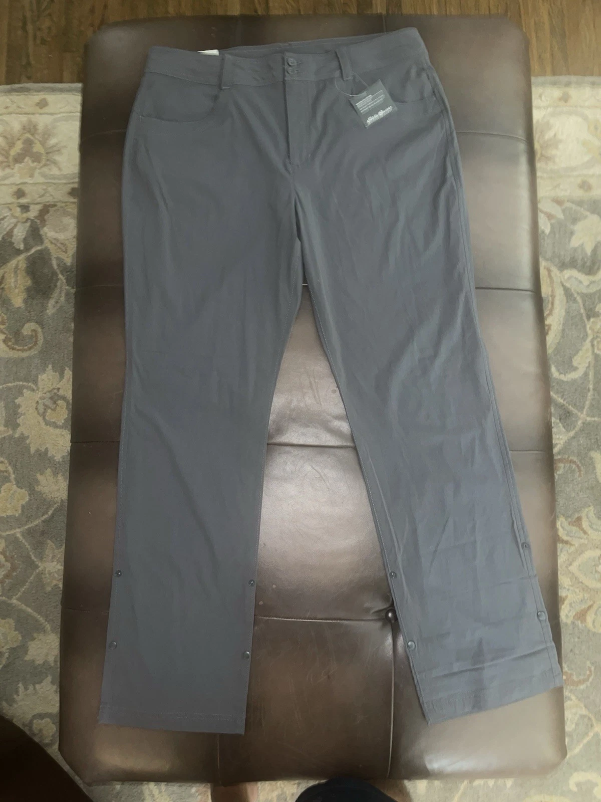 NWT Eddie Bauer Sz 16 Sightscape Horizon Convertible Roll Up Pants Dark Smoke