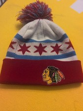 Chicago Blackhawks Beanie Red White And Blue T5