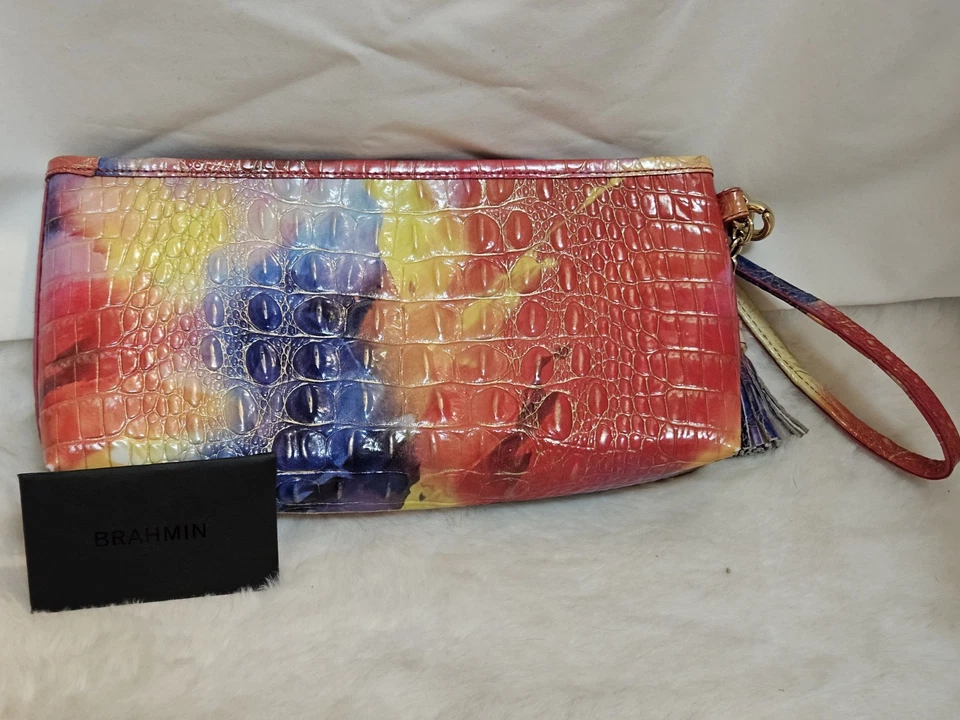 Bolso Clutch Brahmin Kayla Muñequera Melbourne Ombré Color Estilo Foto 3 de 4