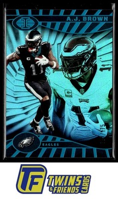 2024 Panini Illusions #71 A.J. Brown Teal Trophy Collection #/175
