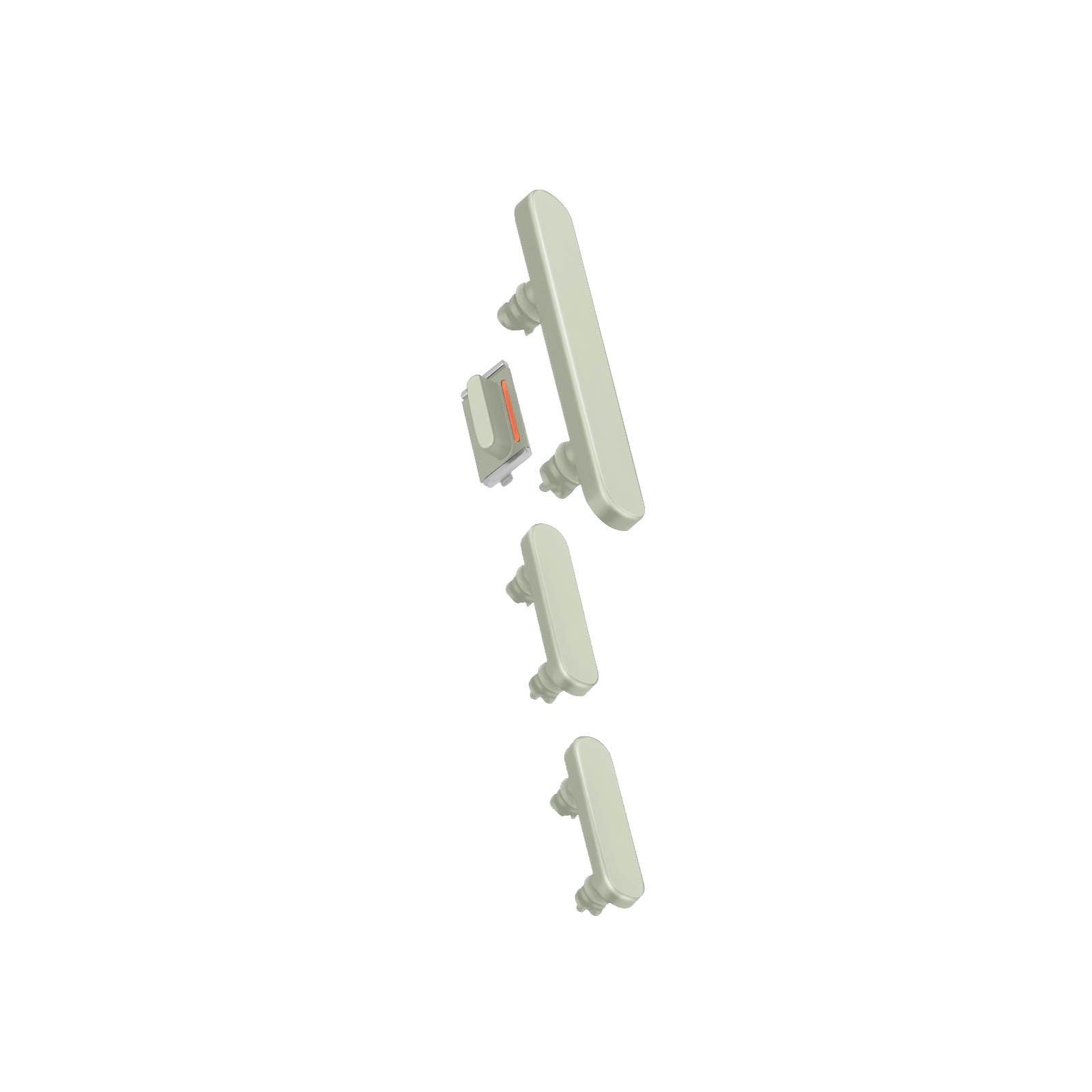 Nappe volume et power pour iPhone 15 et 15 Plus Clappio couleur vert