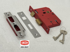 Image of Union 5 Lever Mortice Sashlock 65mm (2.5") Satin Chrome - Y2201-SC-65