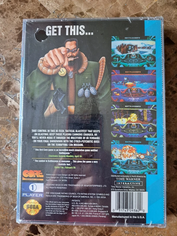 Battlecorps Sega CD New Factory Sealed Core Design Inc 1993 Rare Free Fast Ship - Image 2 of 4