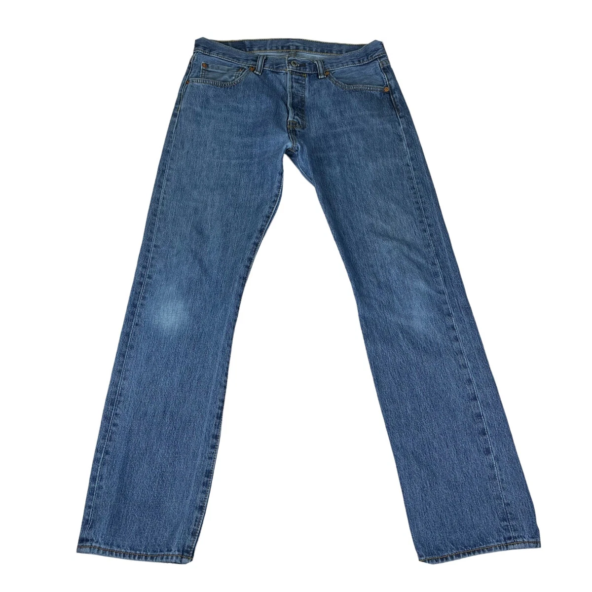 Levi's 501 Button Fly Blue Jeans Vintage Mens Size W32 L32