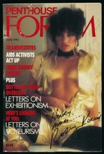 June 1990 Penthouse Forum Anna Fraley/Ava Monet Alias Signed Cover/Free Shipping