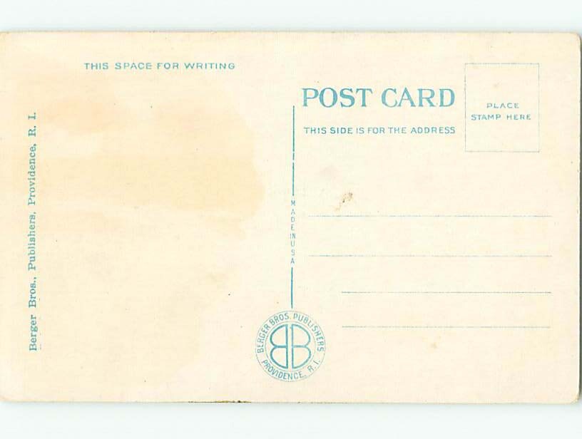 Unused Linen OLD CARS & BILTMORE HOTEL Providence Rhode Island RI t0230