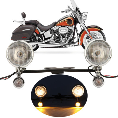 Passing Light Bar Fog Lamp For Yamaha Road Star XV 1600 1700 Midnight Silverado