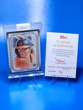 #'d 3/5 Jackson Holliday 2024 Topps Museum Collection Canvas RC /5 Artist Signed